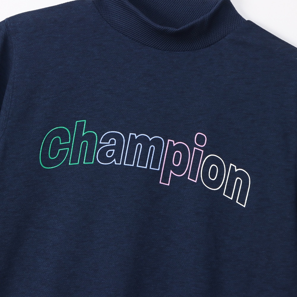 チャンピオン（CHAMPION）（レディース）ゴルフウェア 速乾 半袖 モックネックシャツ CW-BG304 370