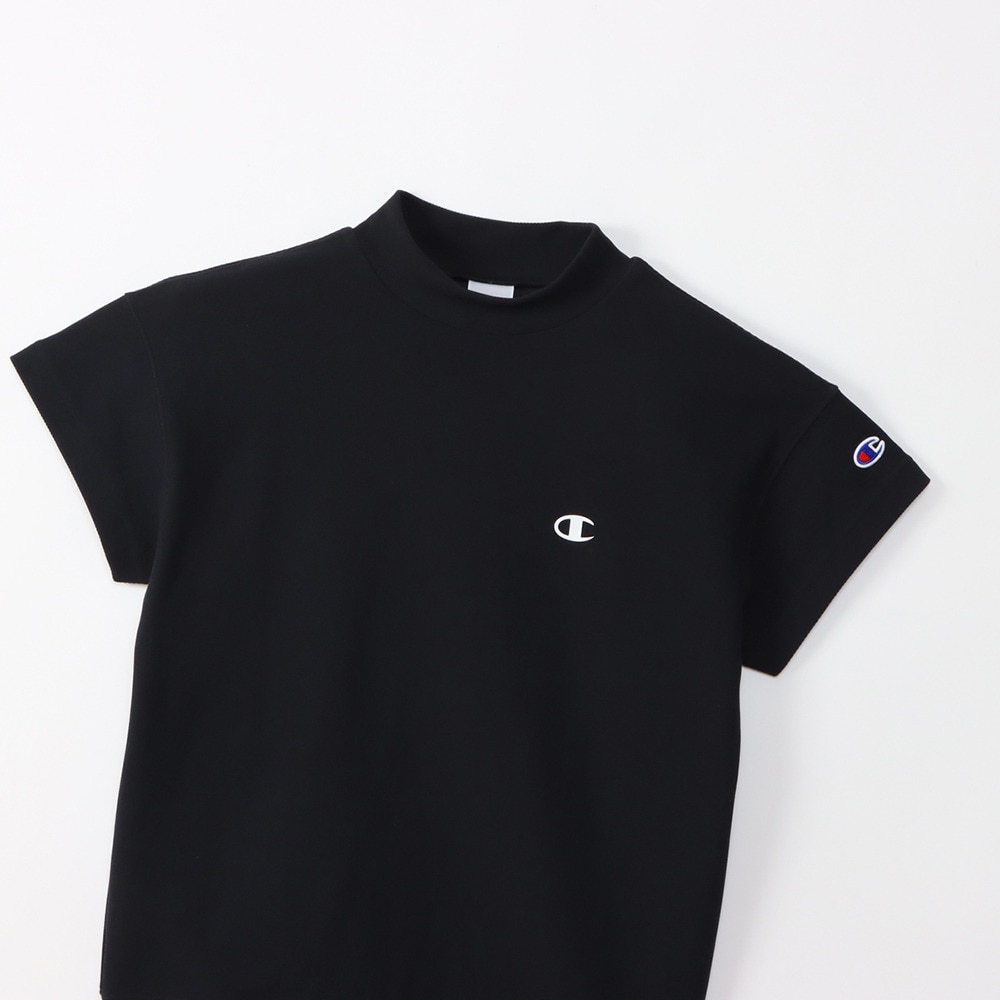 チャンピオン（CHAMPION）（レディース）ゴルフウェア 吸汗速乾 遮熱 半袖モックネックシャツ CW-BG306 090