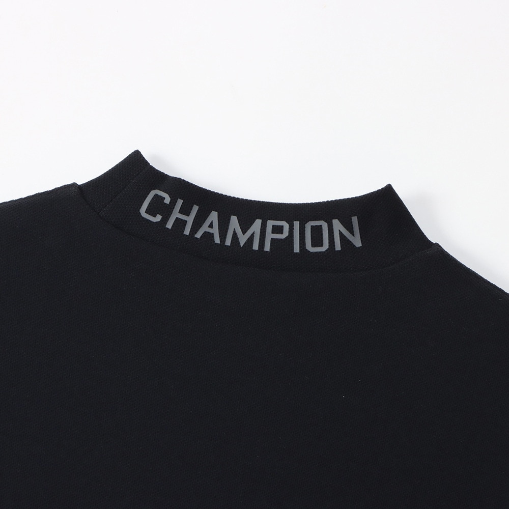 チャンピオン（CHAMPION）（レディース）ゴルフウェア 吸汗速乾 遮熱 半袖モックネックシャツ CW-BG306 090