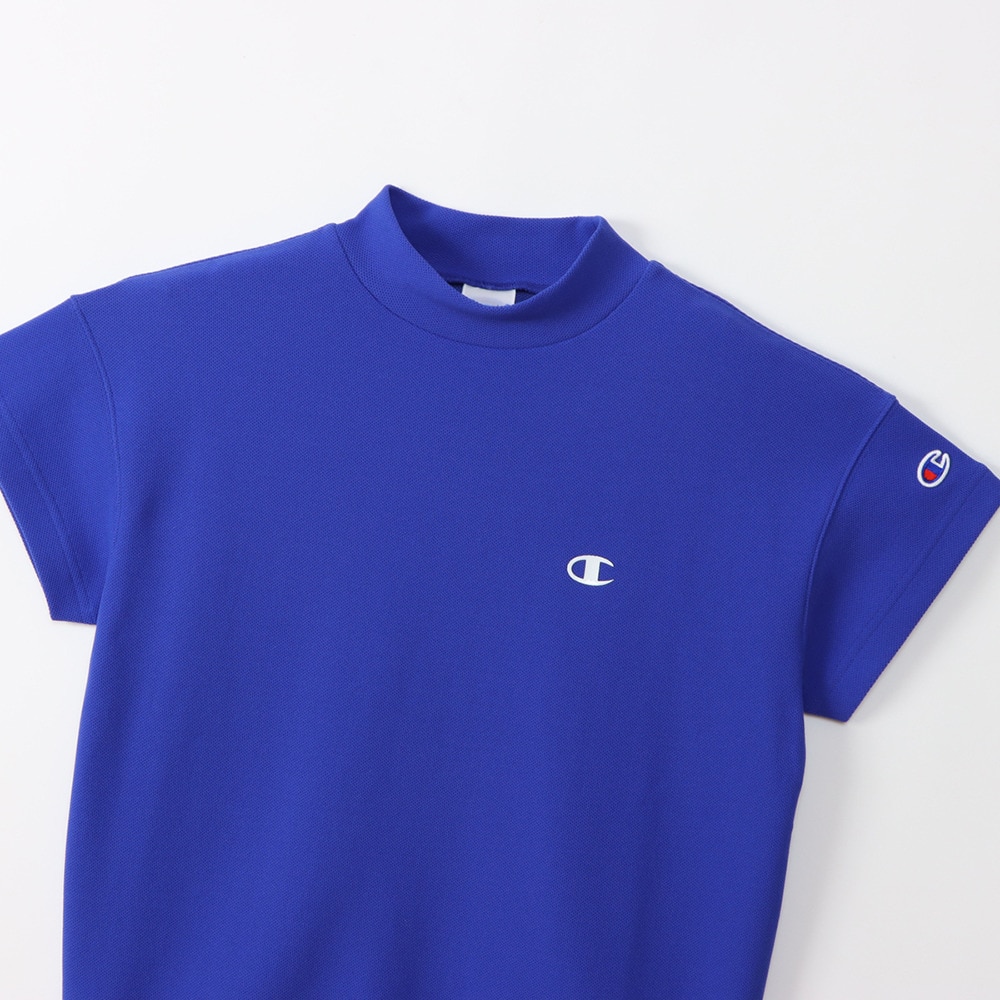 チャンピオン（CHAMPION）（レディース）ゴルフウェア 吸汗速乾 遮熱 半袖モックネックシャツ CW-BG306 340