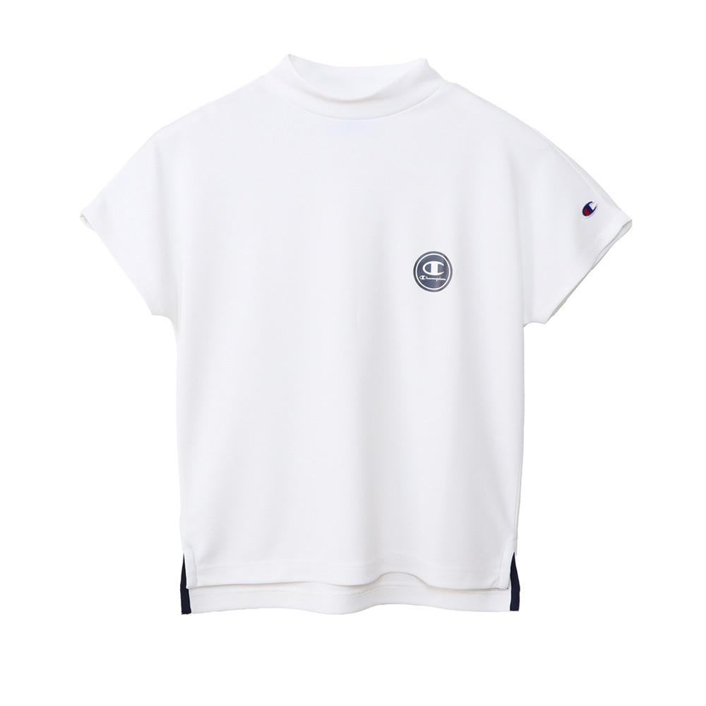 チャンピオン（CHAMPION）（レディース）ゴルフウェア 吸汗速乾 遮熱 半袖 モックネックシャツ CW-BG309 010