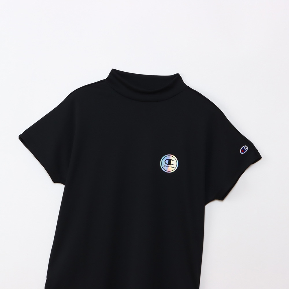 チャンピオン（CHAMPION）（レディース）ゴルフウェア 吸汗速乾 遮熱 半袖 モックネックシャツ CW-BG309 090
