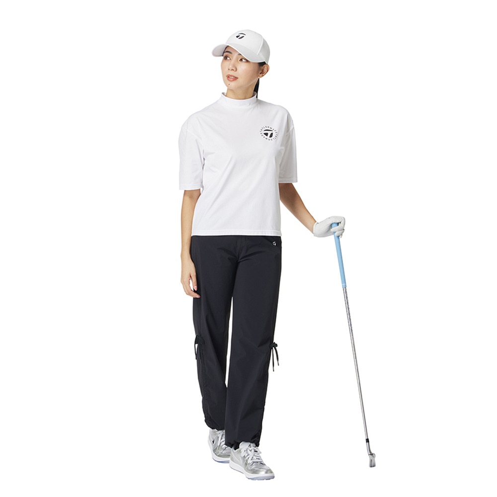 テーラーメイド（TAYLORMADE）（レディース）ゴルフウェア 吸汗速乾 半袖 サークルロゴショートスリーブモックシャツ M13394-UN687