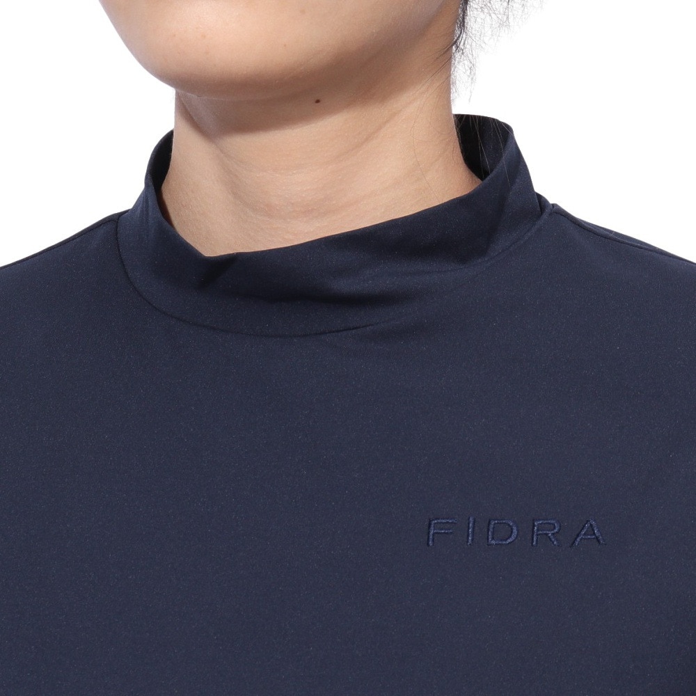 フィドラ（FIDRA）（レディース）ゴルフウェア 消臭 半袖モックネックシャツ FD5PUG11 NVY