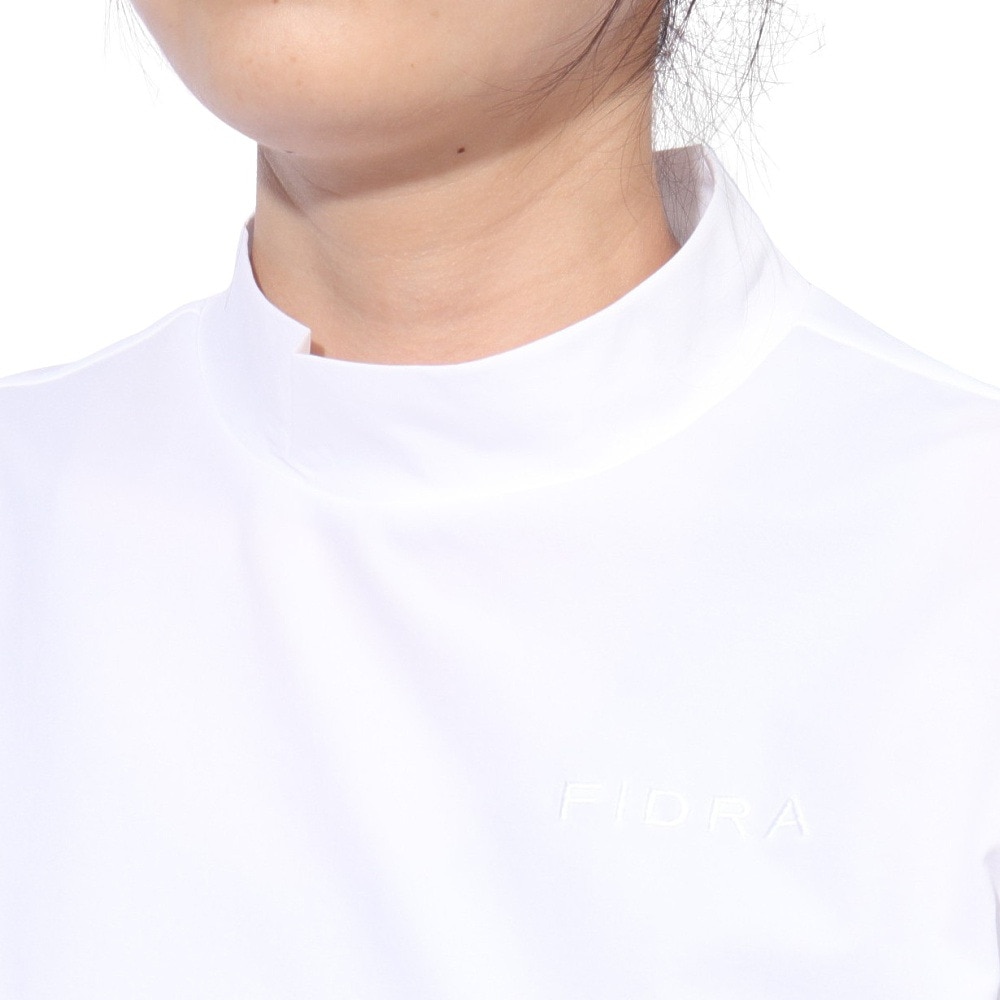 フィドラ（FIDRA）（レディース）ゴルフウェア 消臭 半袖モックネックシャツ FD5PUG11 WHT