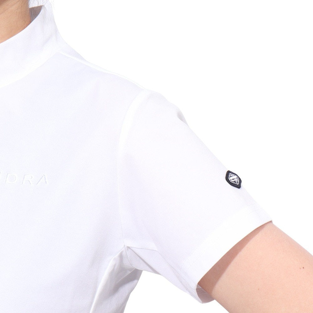 フィドラ（FIDRA）（レディース）ゴルフウェア 消臭 半袖モックネックシャツ FD5PUG11 WHT