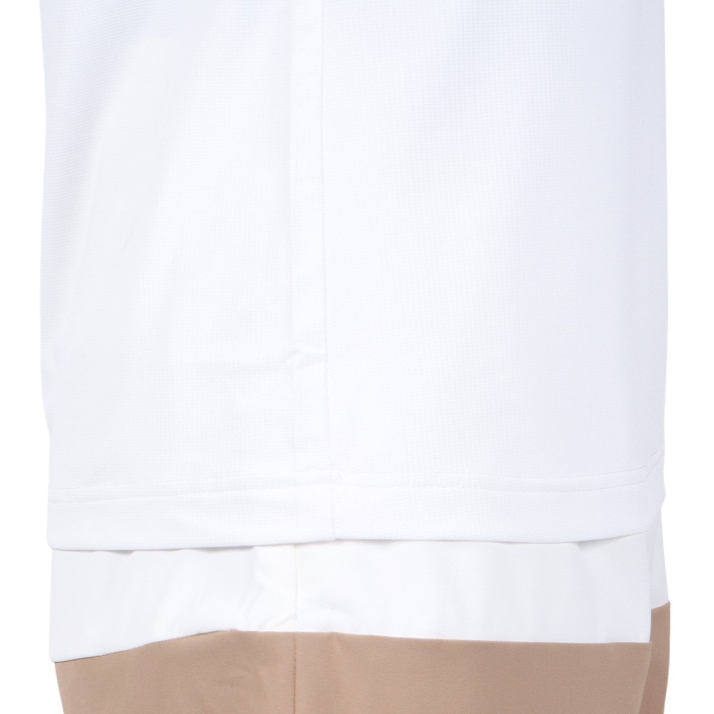ブラッククローバー（Black Clover）（レディース）ゴルフウェア 吸水速乾 半袖 ビッグロゴ ハイネックTシャツ BA5RUG08 WHT