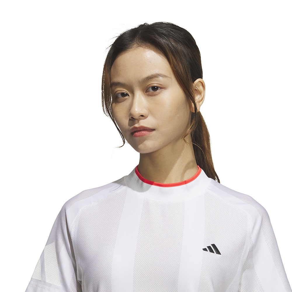 アディダス（adidas）（レディース）ゴルフ アディゼロ メッシュ モックネック 半袖シャツ KUK65-JE8321W