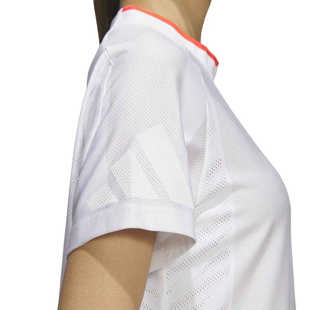 アディダス（adidas）（レディース）ゴルフ アディゼロ メッシュ モックネック 半袖シャツ KUK65-JE8321W