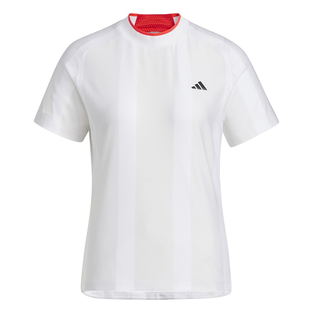 アディダス（adidas）（レディース）ゴルフ アディゼロ メッシュ モックネック 半袖シャツ KUK65-JE8321W