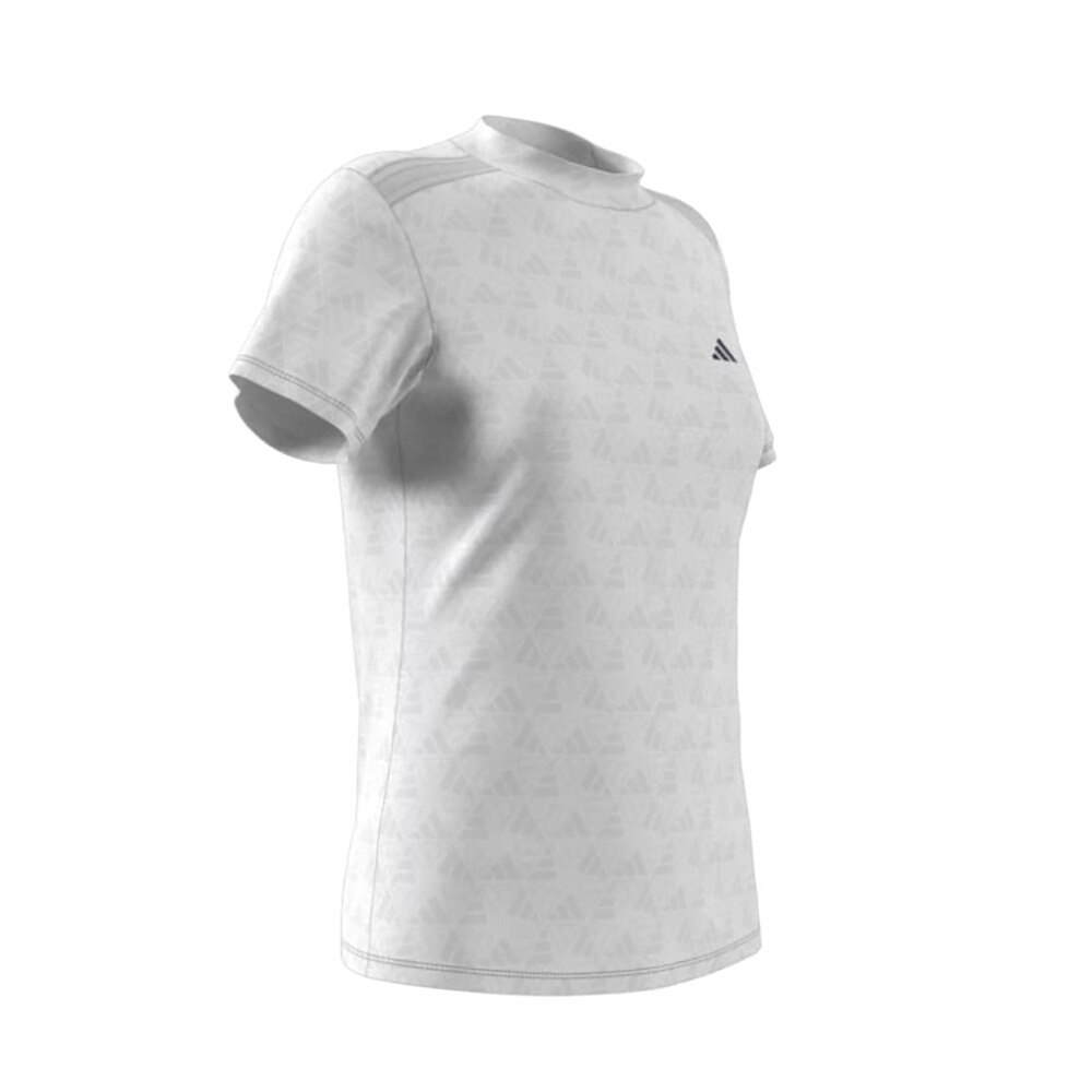 アディダス（adidas）（レディース）モックネック ゴルフ 半袖 BOSロゴ柄デボス モックネック半袖シャツ KTI74-JF4556W