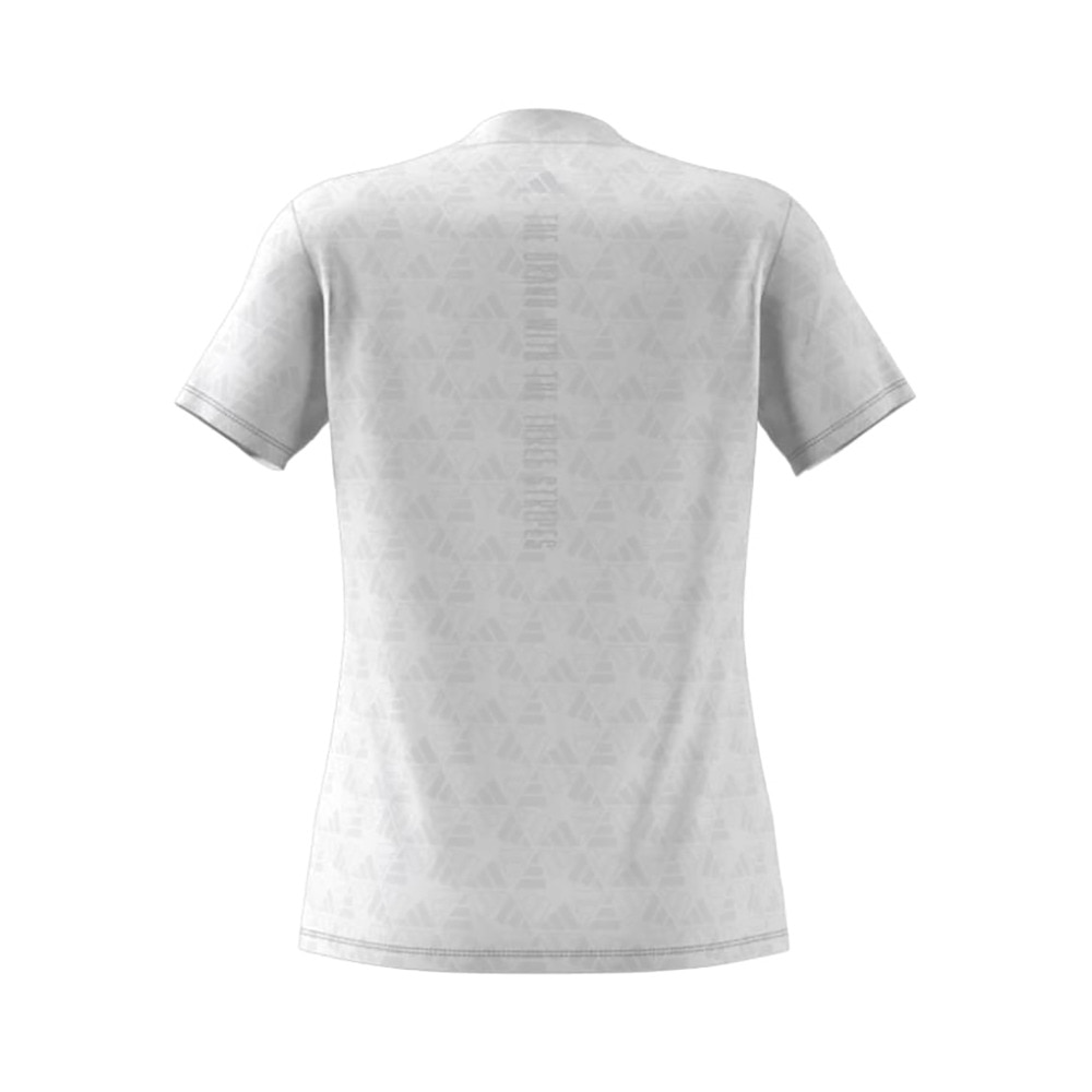 アディダス（adidas）（レディース）モックネック ゴルフ 半袖 BOSロゴ柄デボス モックネック半袖シャツ KTI74-JF4556W