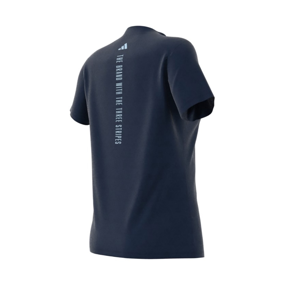 アディダス（adidas）（レディース）モックネック ゴルフ 半袖 BOSロゴ柄デボス モックネック半袖シャツ KTI74-JF4558NVY