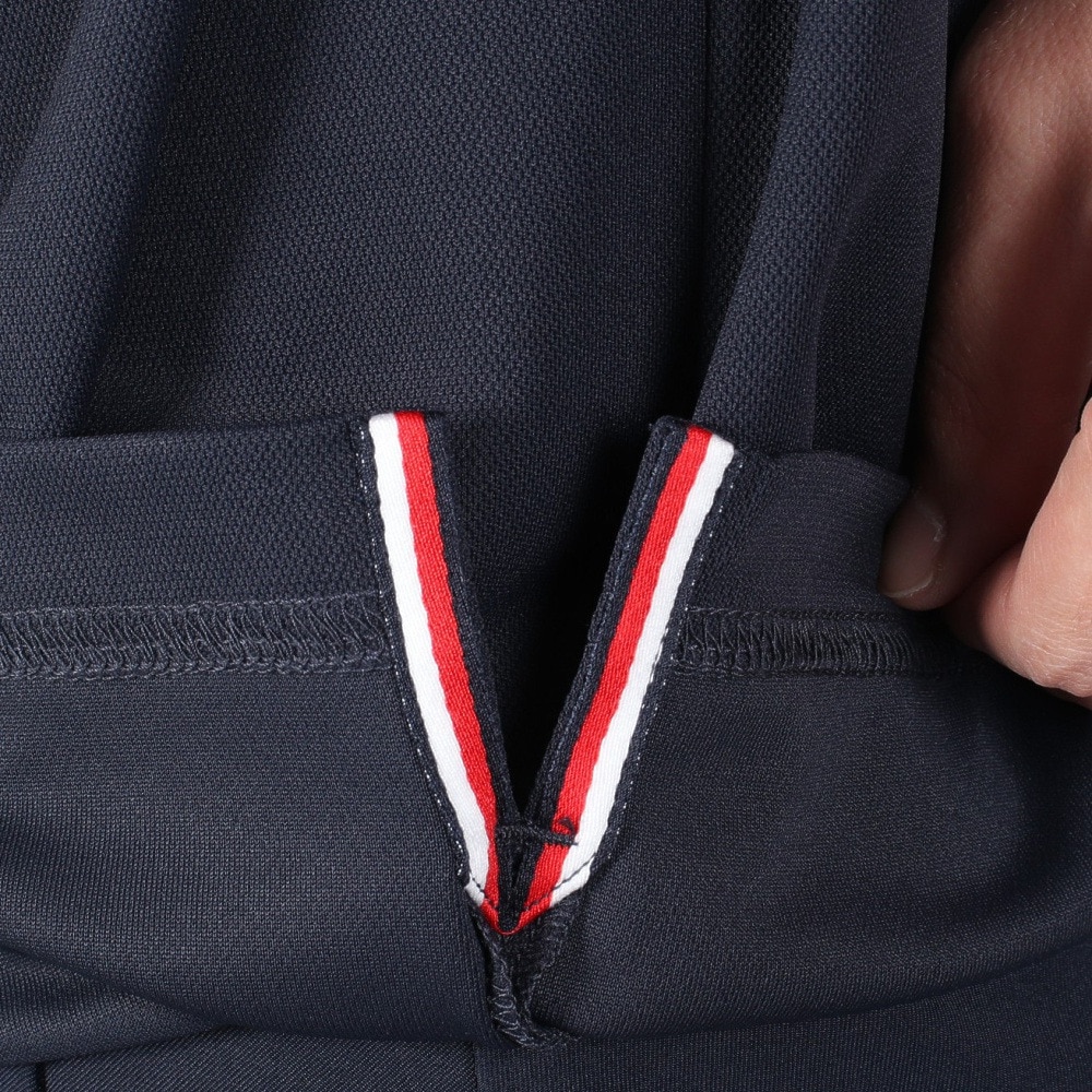 トミー ヒルフィガー ゴルフ（TOMMY HILFIGER GOLF）（レディース）ゴルフウェア 吸水速乾 抗菌防臭 フロントロゴ 半袖モックネックシャツ THLA512-NVY