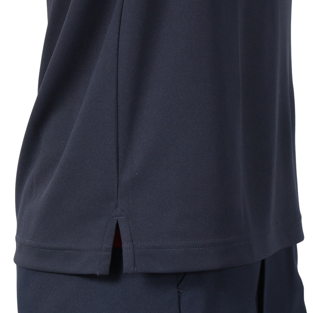 トミー ヒルフィガー ゴルフ（TOMMY HILFIGER GOLF）（レディース）ゴルフウェア 吸水速乾 抗菌防臭 フロントロゴ 半袖モックネックシャツ THLA512-NVY