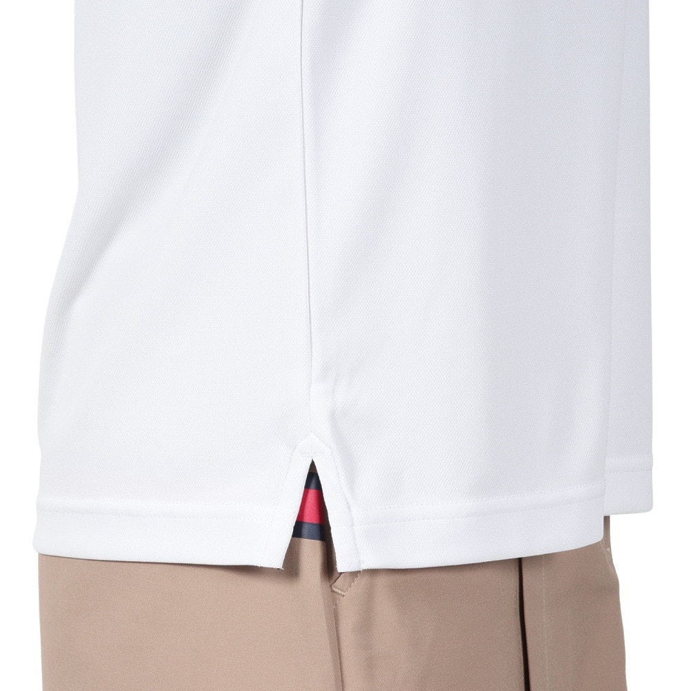 トミー ヒルフィガー ゴルフ（TOMMY HILFIGER GOLF）（レディース）ゴルフウェア 吸水速乾 抗菌防臭 フロントロゴ 半袖 モックネックシャツ THLA512-WHT