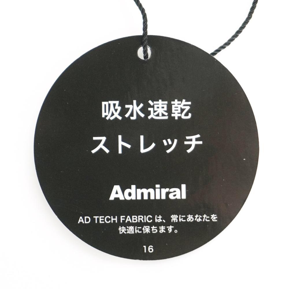 アドミラル ゴルフ（Admiral GOLF）（レディース）モックネック ゴルフ 半袖 ストライプジャガード モックネックシャツ ADLA503-NVY