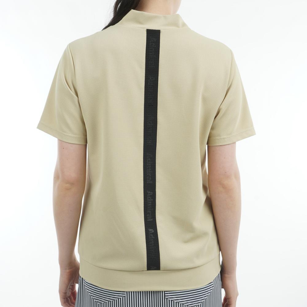 アドミラル ゴルフ（Admiral GOLF）（レディース）モックネック ゴルフ 半袖 ミニワッフル エンボスロゴ モックシャツ ADLA506-SND