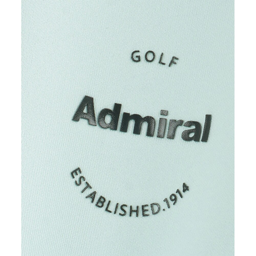 アドミラル ゴルフ（Admiral GOLF）（レディース）モックネック ゴルフ 半袖 エンボスロゴ ダンボールモックシャツ ADLA513-MGRN