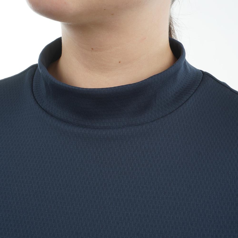 アドミラル ゴルフ（Admiral GOLF）（レディース）モックネック ゴルフ 半袖 カラタッチ ロゴプリントモックシャツADLA518-NVY