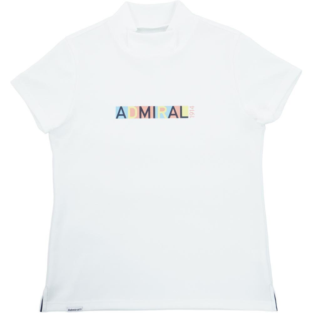アドミラル ゴルフ（Admiral GOLF）（レディース）ゴルフウェア 半袖 カラタッチ ドライモックシャツ ADLA532-WHT