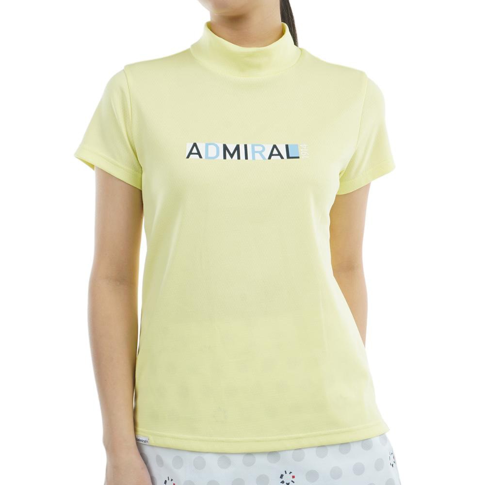 アドミラル ゴルフ（Admiral GOLF）（レディース）ゴルフウェア 半袖 カラタッチ ドライモックシャツ ADLA532-YEL