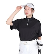 (レディース)モックネック ゴルフ ダブルメッシュ 半袖ハイネックシャツ 622-5167206