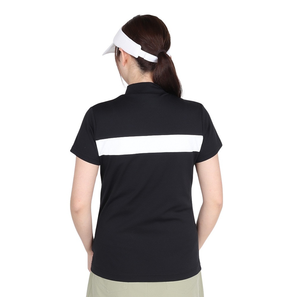 ニューバランス（new balance）（レディース）ゴルフウェア 半袖 モックネック プルオーバー 012-5166501-010
