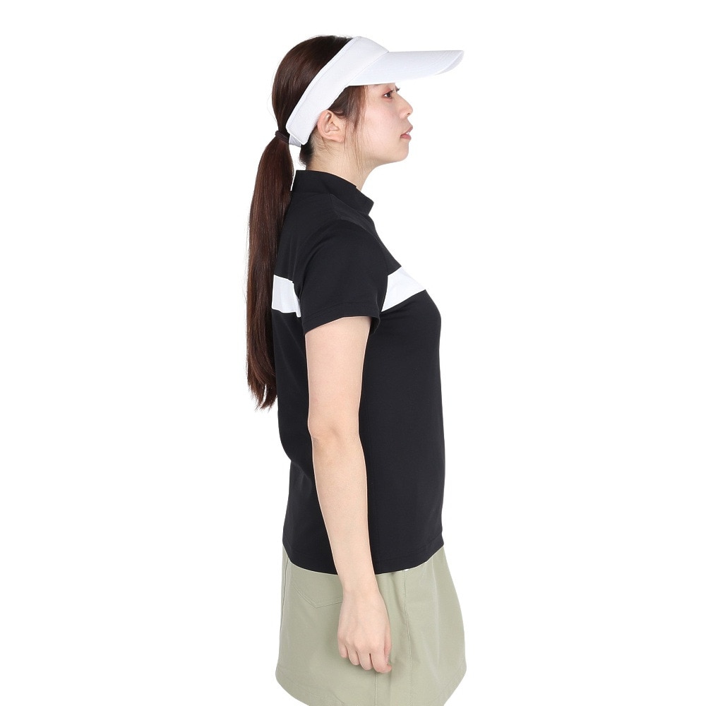 ニューバランス（new balance）（レディース）ゴルフウェア 半袖 モックネック プルオーバー 012-5166501-010