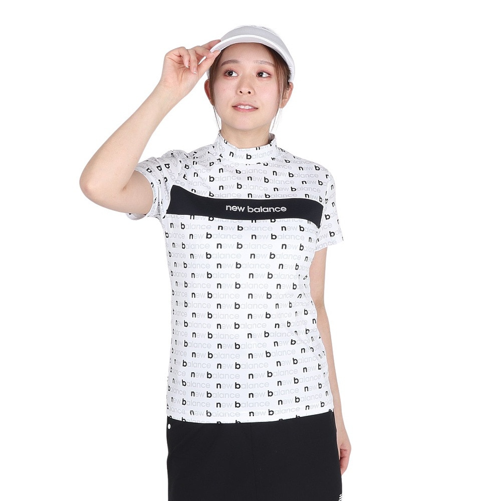 ニューバランス（new balance）（レディース）ゴルフウェア 半袖 モックネック プルオーバー 012-5166501-032