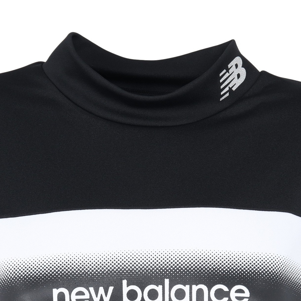 ニューバランス（new balance）（レディース）ゴルフウェア 接触冷感 フレンチスリーブ モックネックシャツ 012-5166506-010