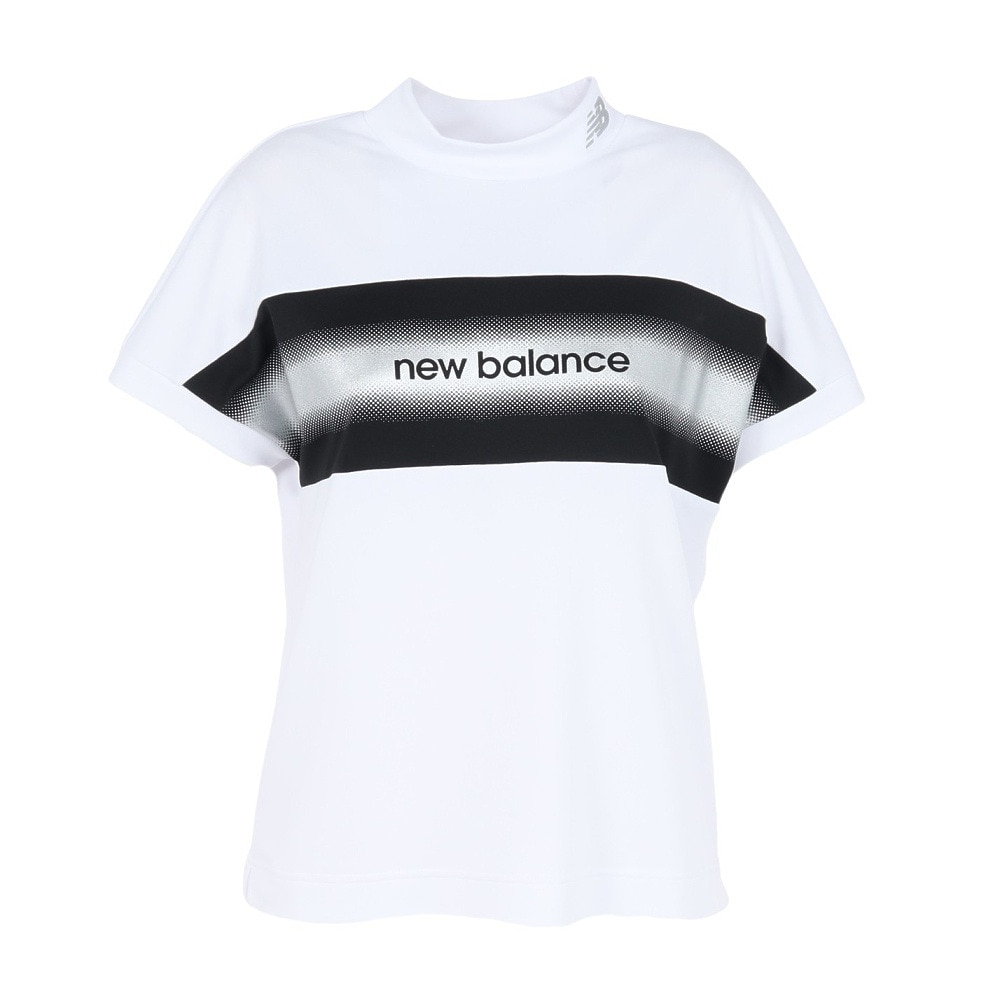 ニューバランス（new balance）（レディース）ゴルフウェア 接触冷感 フレンチスリーブ モックネックシャツ 012-5166506-030