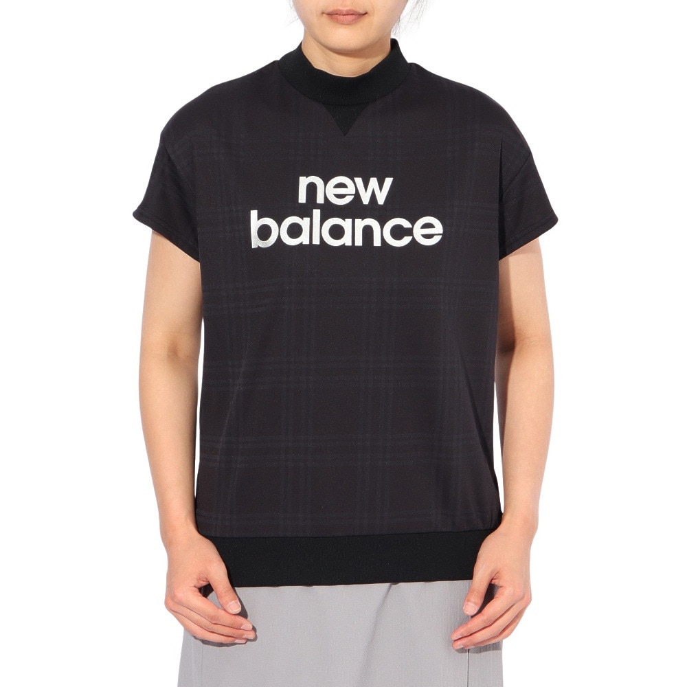 ニューバランス（new balance）（レディース）ゴルフ 半袖 モックネック プルオーバー 012-5166512-010