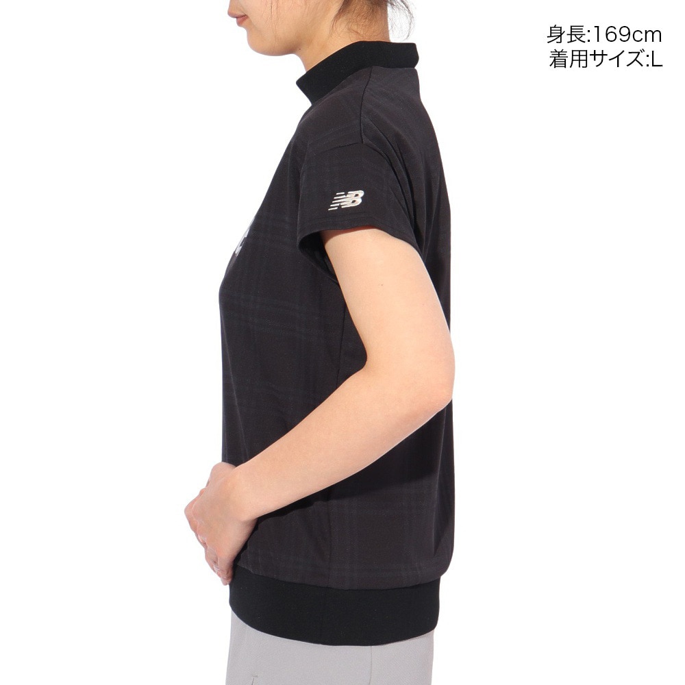 ニューバランス（new balance）（レディース）ゴルフ 半袖 モックネック プルオーバー 012-5166512-010