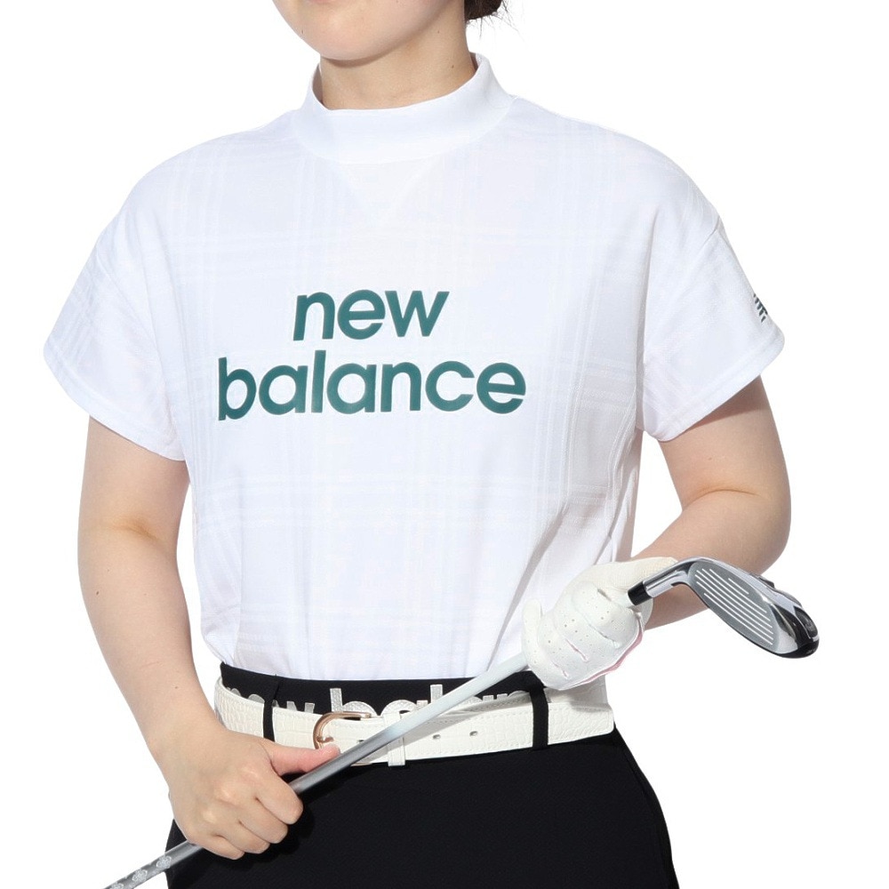 ニューバランス（new balance）（レディース）ゴルフ 半袖 モックネック プルオーバー 012-5166512-030