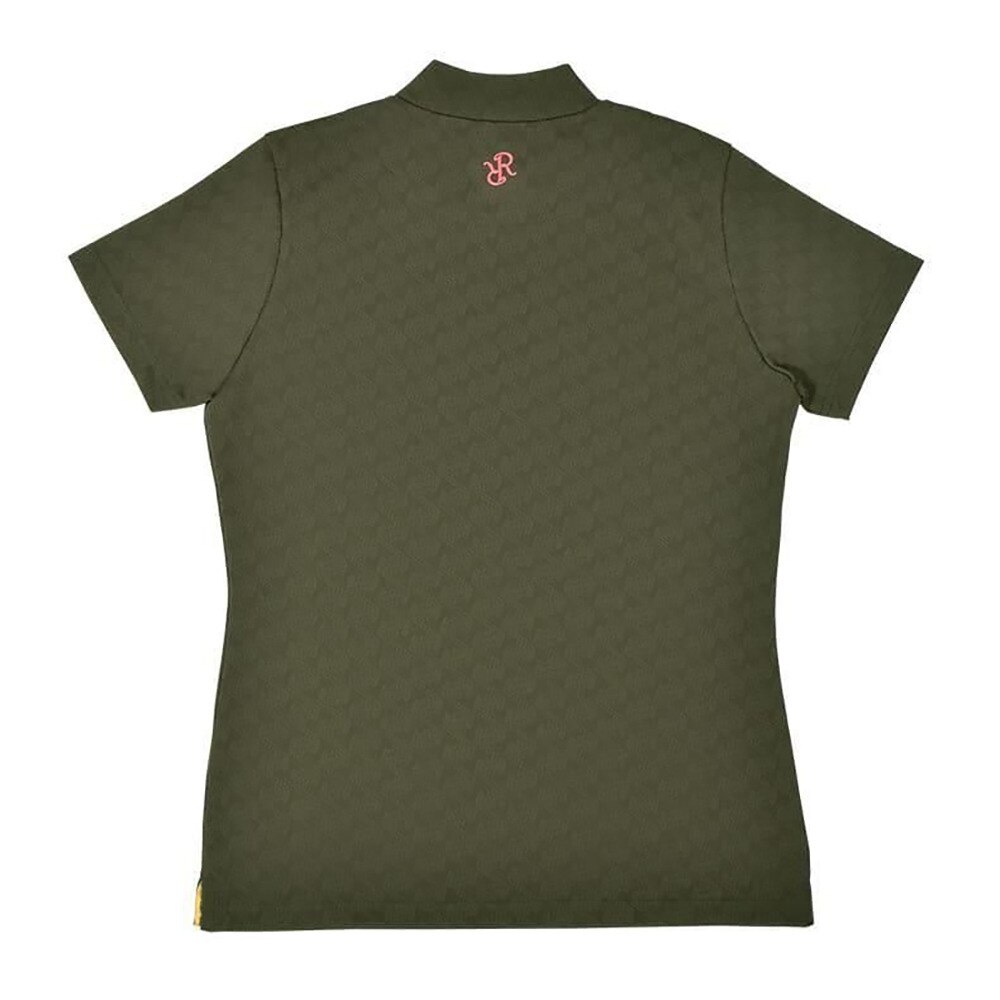 レザレクション(Resurrection)ゴルフウェア 軽量 GMジャガード 半袖 モックネックシャツ BE12IN19-W(… レザレクション（Resurrection）（レディース）ゴルフウェア 軽量 GM