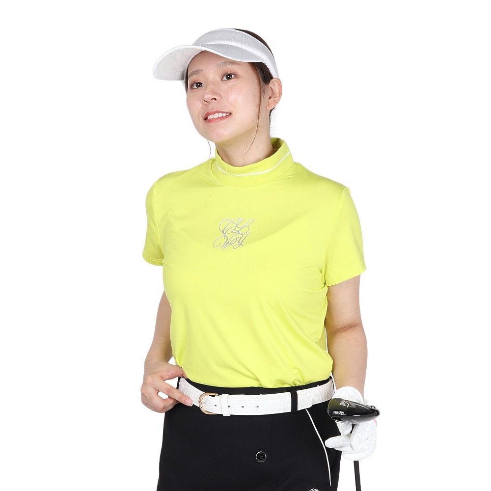 キャロウェイ（CALLAWAY）（レディース）ゴルフウェア 半袖モックネックシャツ C25234202-1060