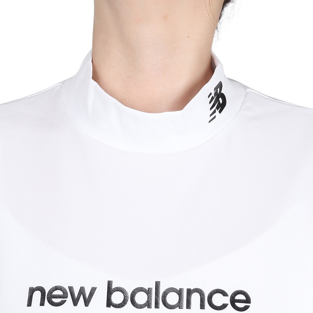 ニューバランス（new balance）（レディース）ゴルフウェア 半袖 モックネック プルオーバー 012-5266501-030
