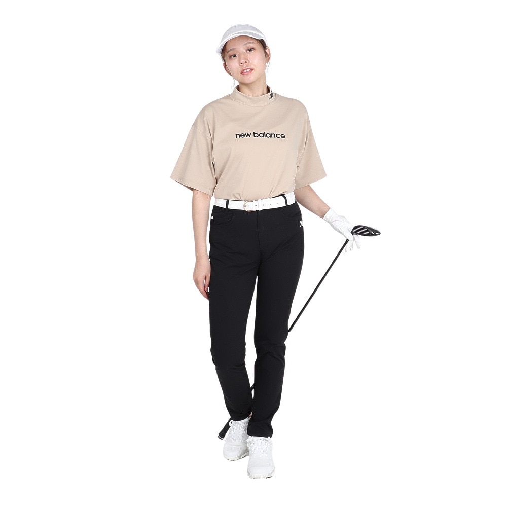 ニューバランス（new balance）（レディース）ゴルフウェア 半袖 モックネック プルオーバー 012-5266501-043