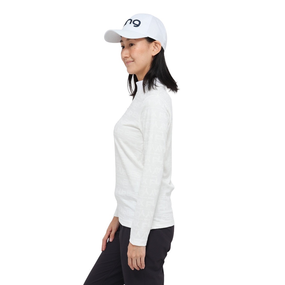 ピン（PING）（レディース）モックネック ゴルフ ロゴジャカード