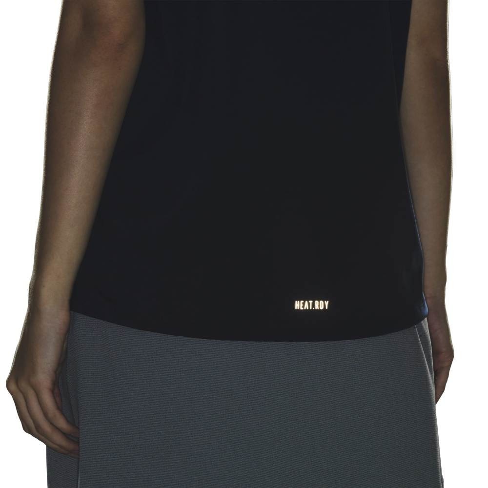 アディダス（adidas）（レディース）ゴルフ HEAT. RDY モックネック 半袖シャツ JWJ93-JM3006 NVY