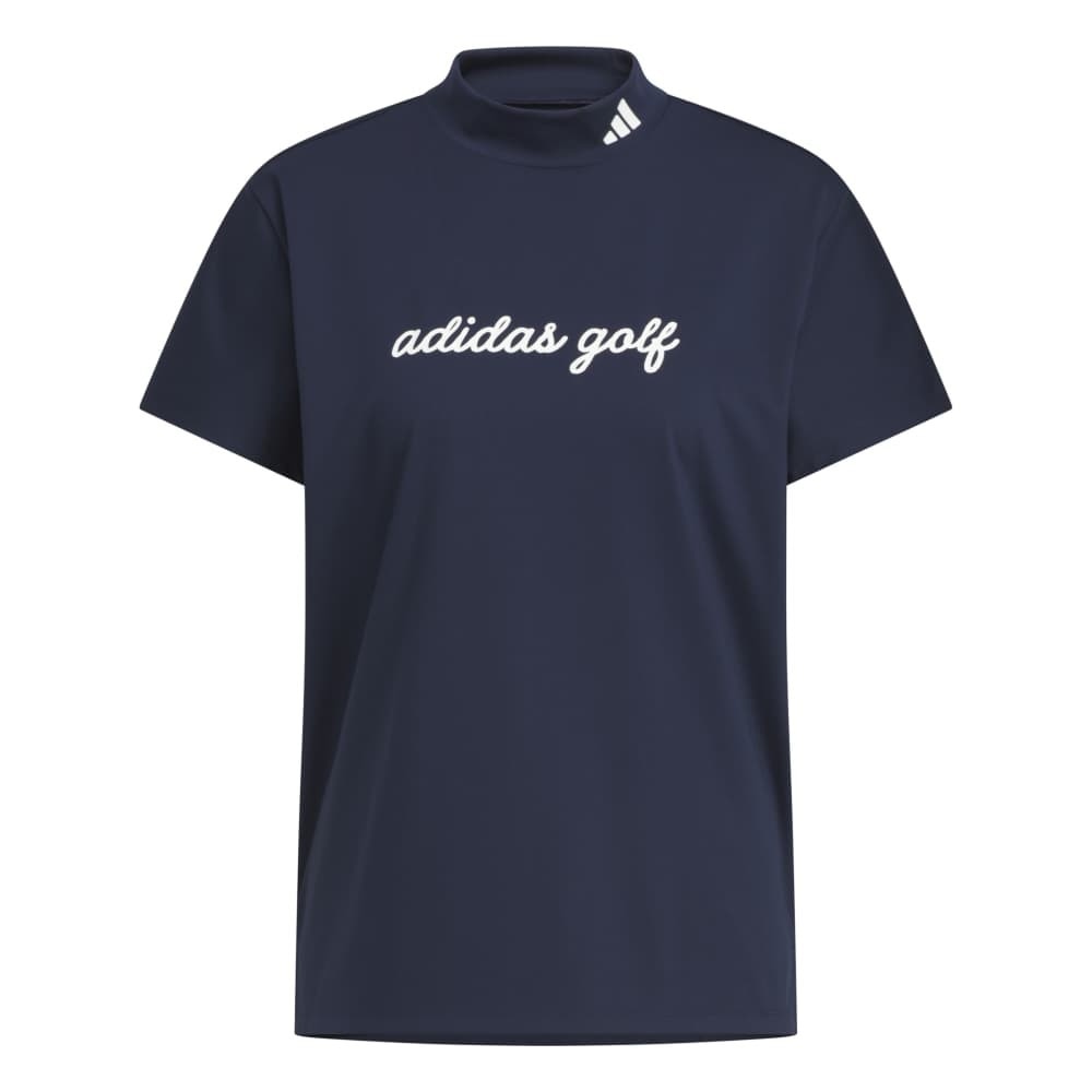 アディダス（adidas）（レディース）ゴルフ HEAT. RDY モックネック 半袖シャツ JWJ93-JM3006 NVY