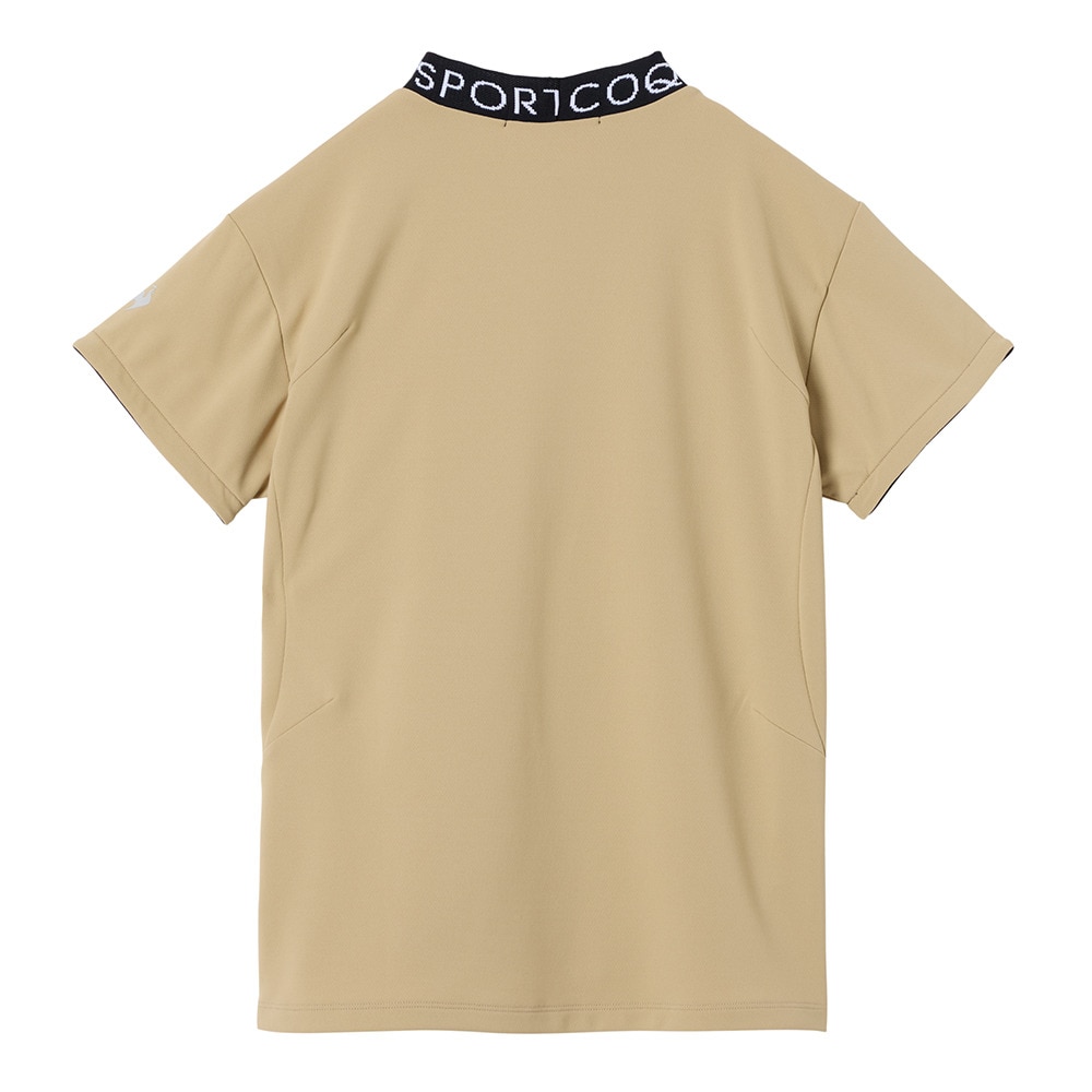 ルコックスポルティフ（lecoqsportif）（レディース）モックネック ゴルフ 半袖 モックネック半袖シャツ LG5FHS52L BG00