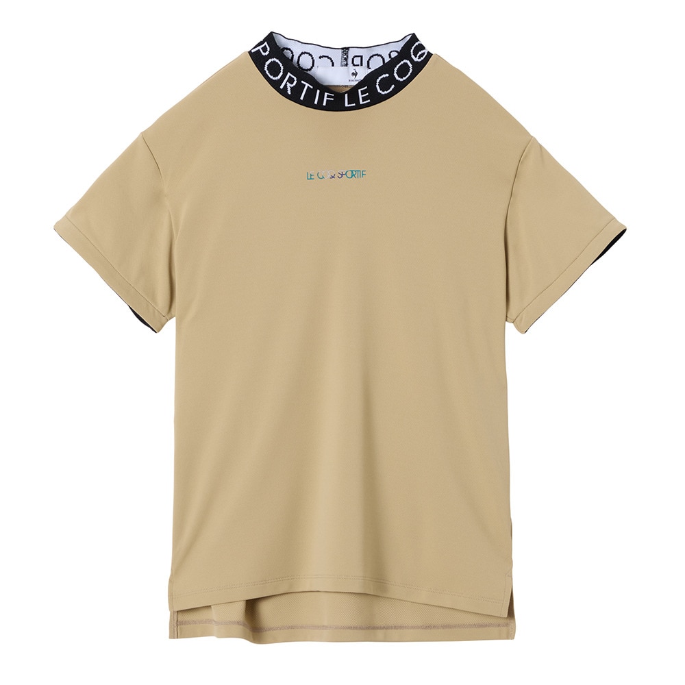 ルコックスポルティフ（lecoqsportif）（レディース）モックネック ゴルフ 半袖 モックネック半袖シャツ LG5FHS52L BG00