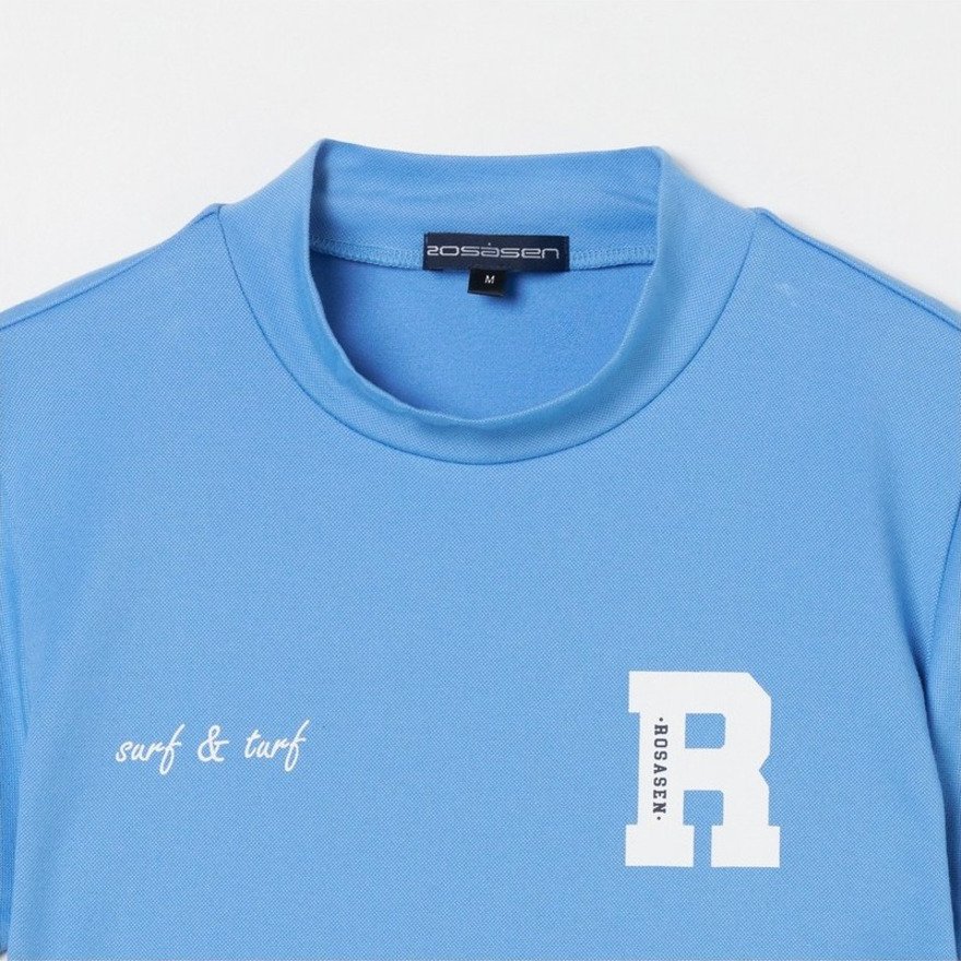ROSASEN（ROSASEN）（レディース）ゴルフ ベアカノコ 半袖モックネックシャツ 045-25343-26SS-091
