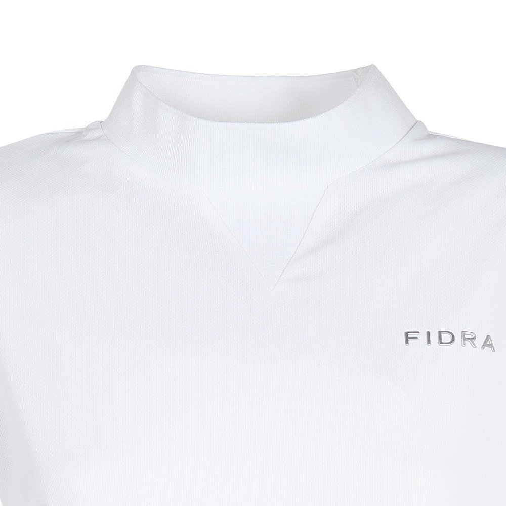 FIDRA モックネックシャツ ホワイト フィドラ（FIDRA）（レディース）ゴルフウェア 吸汗速乾 モックネック