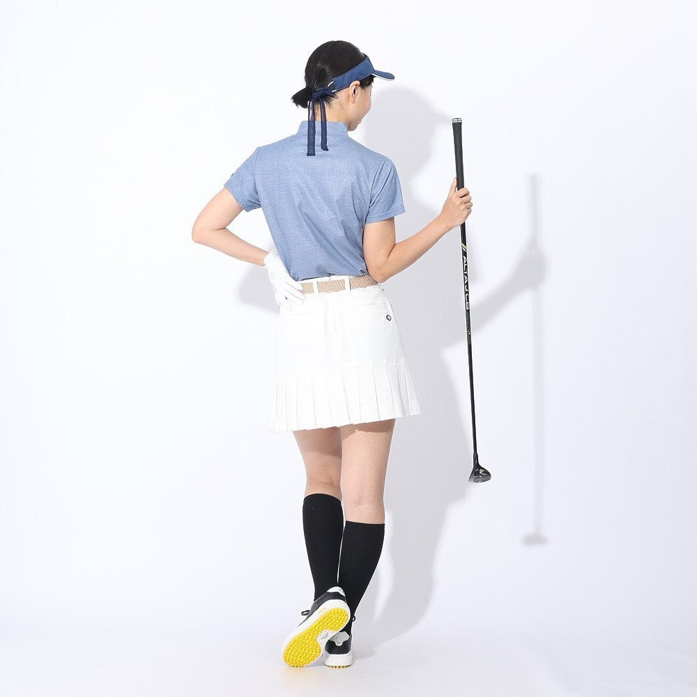 フィドラ（FIDRA）（レディース）ゴルフウェア 半袖 モックネックシャツ FD5RUG06 NVY