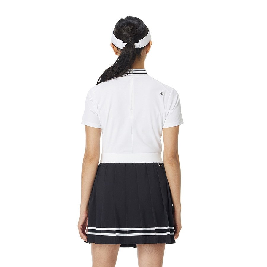 テーラーメイド（TAYLORMADE）（レディース）ゴルフウェア 吸水速乾 定番 半袖モックネックシャツ M24194-TL801