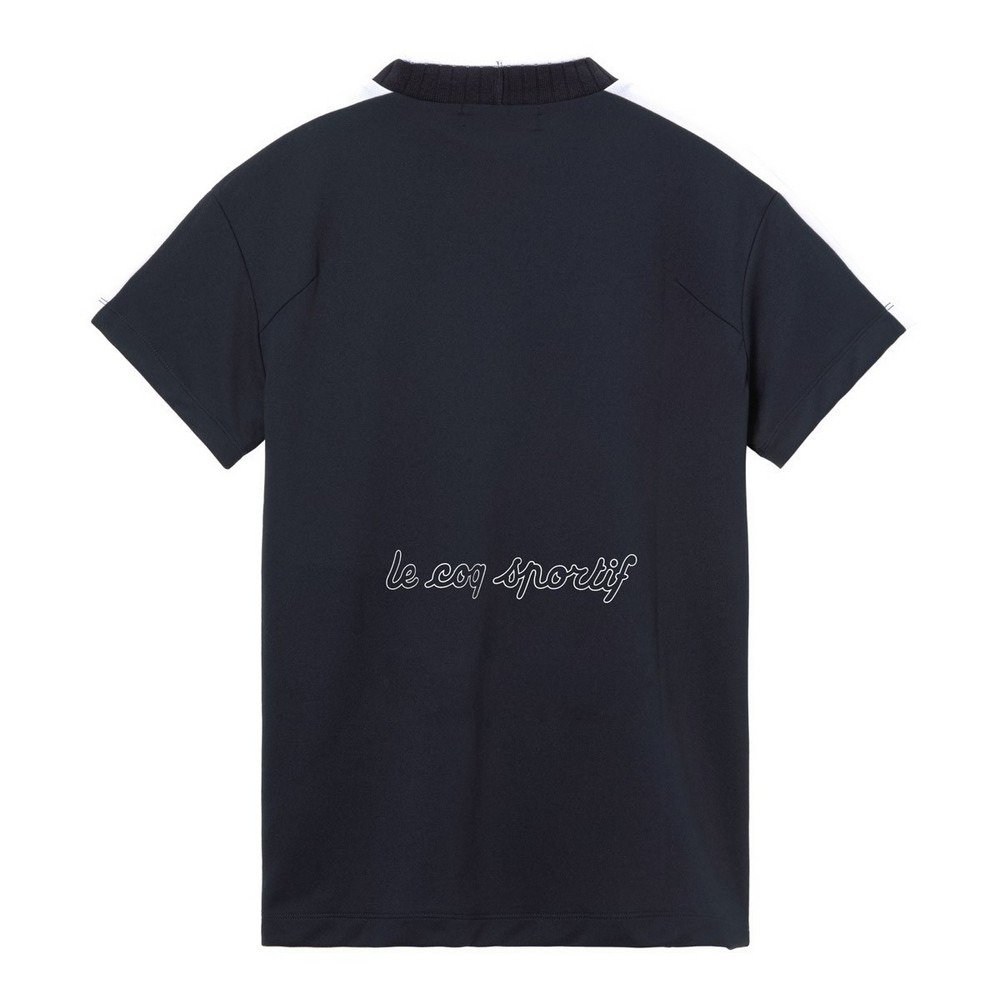 ルコックスポルティフ（lecoqsportif）（レディース）ゴルフウェア モックネック半袖シャツ LG6SHS50L NV00
