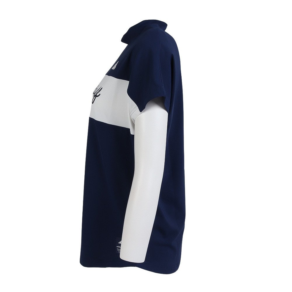 アディダス（adidas）（レディース）モックネック レディース ゴルフ 半袖 CB フレンチスリーブ OGH87-KM0841 NVY